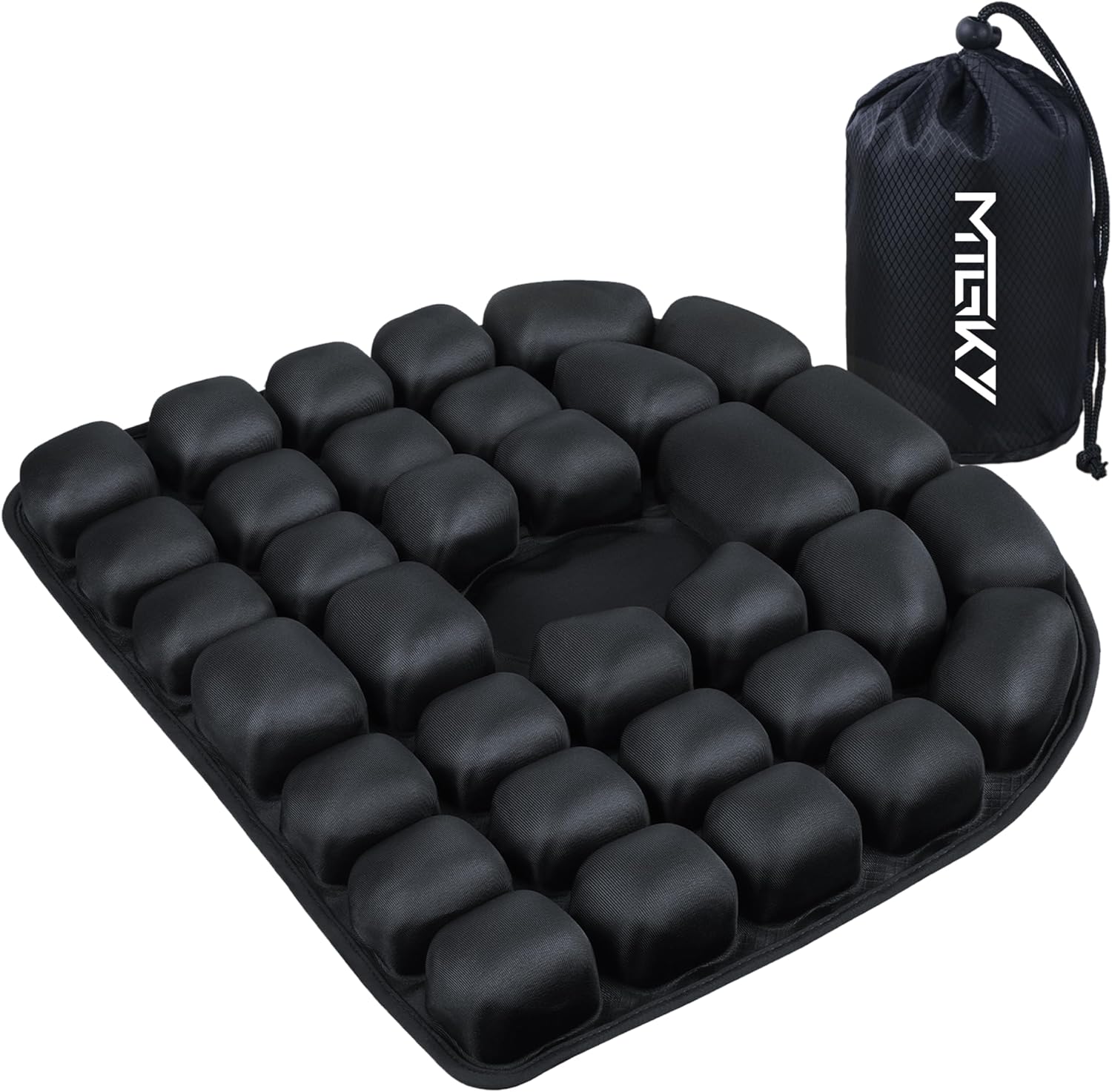 Sondor Travel Cushion,Portable & Adjustable Airplane seat Cushion for Long Flights,Inflatable Cushion for Wheelchair, Travel,Driving