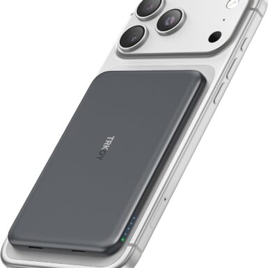 for Magsafe Portable Charger, 5000mAh Slim Wireless Magnetic Power Bank | Travel Essential for MagSafe Battery Pack with USB C Charging, Compatible with 17/16/15/14/13/12 Series (Graphite Gray)