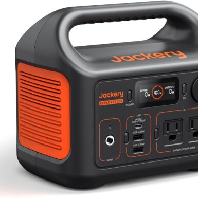 Jackery Explorer 300 Portable Power Station,292Wh | Backup LiFePO4 Battery, Solar Generator for Outdoors, Camping, Travel, Hunting, Blackout (Solar Panel Optional)