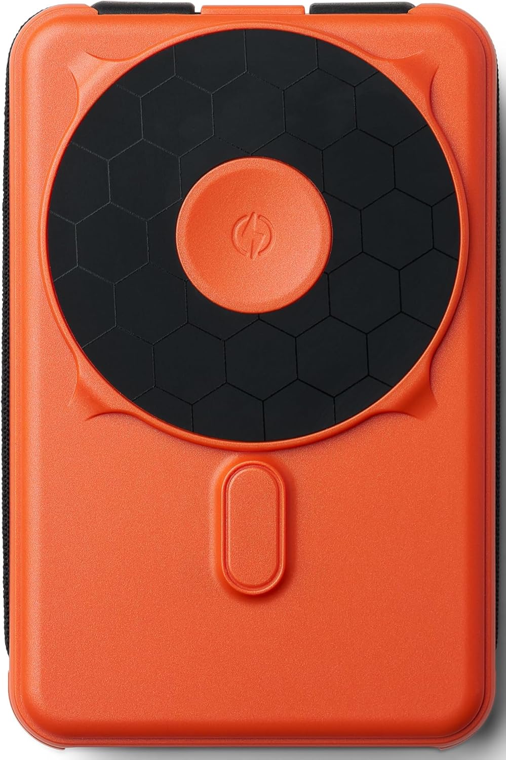 Ridge 20W Magnetic Power Bank Battery Pack 10,000mAh - Fast Charging, Compatible with MagSafe - Portable Charger Flight-Safe Travel Powerbank - Built-in Cables & Magnetic Attachment (Basecamp Orange)